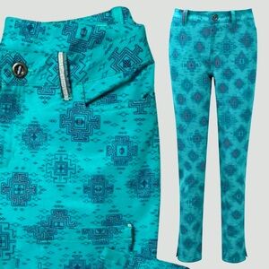 NWOT Sherpa Active Women’s Jatra Ankle Pants Yuu Blue Teal Size 6